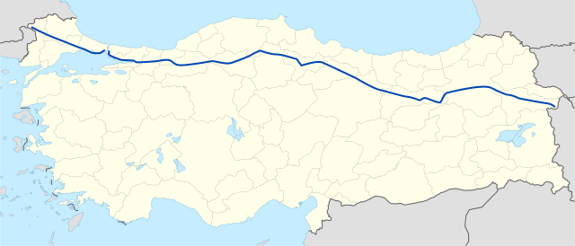 A D-100-as út Törökországban
Forrás: Wikipédia