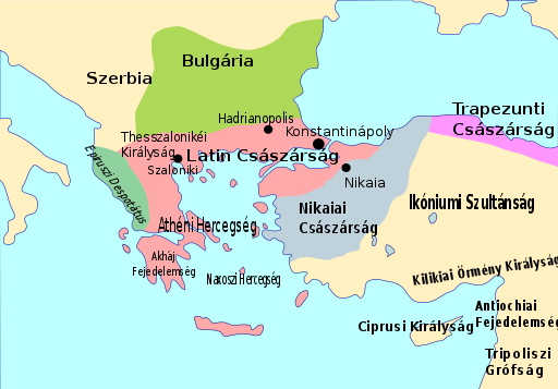 Anatólia 1206-ban.
Forrás: Wikipédia